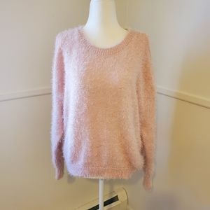 Ultra Flirt New Fuzzy Cold Shoulder Sweater